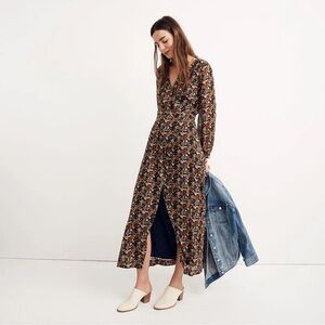 Floral Long Sleeve Maxi Dress